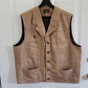 Wyoming Traders XL Western Vest Lined Pockets